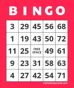 Free Printable and Virtual Bingo Card Templates .